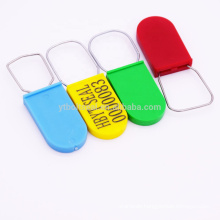 High security transparent plastic padlock seal